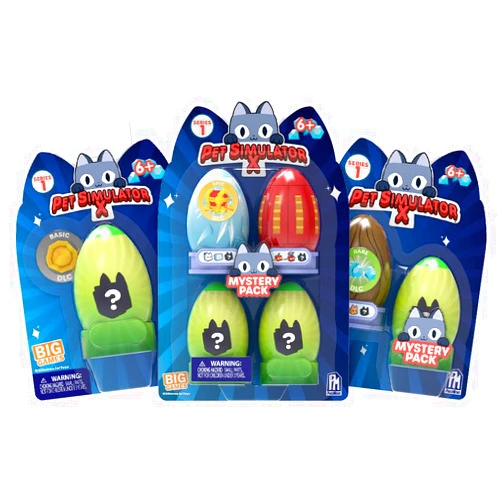 Pet Simulator X - Mystery Pet Minifigures Bundle (7 Mystery Eggs & Pet Figures, Series 1) [Includes DLC]
