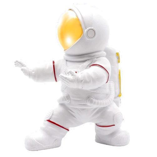 Joyvano Astronaut Figurine - Astronaut Figure Desk Decor, Shelf Decor Astronaut Statue, Desk Decorations, Mens Room Decor, Office Desk Decor, Space Gifts, Space Decor, Astronaut Desk Decor Men