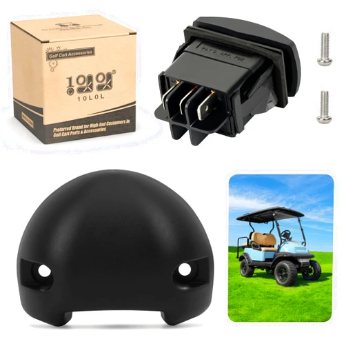 10L0L Golf Cart Forward Reverse Switch Compatible with Club Car DS/Precedent(1996-up)/Onward/Tempo 48V Electric Golf Cart Models, FWD REV Rocker Switch Replaces OEM# 101856001 101856002