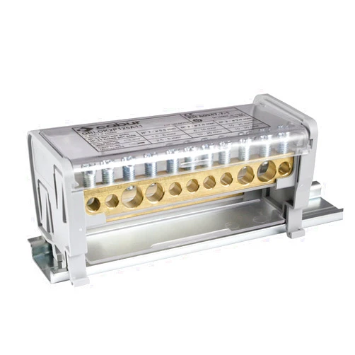 Automation Systems Interconnect ASI QBLOK2125 Power Distribution Module, 2 Busbars, 125 Amp, 1000V, 11 Connections (Pack of 2)