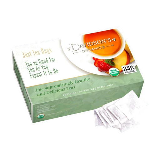 Davidson's Organics, Tulsi Mango Peach, 100-count Unwrapped Tea Bags