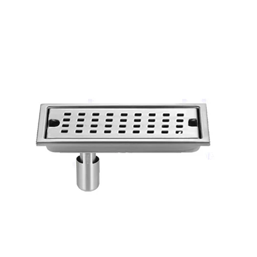 INCZPDQY Drain Covers,Sink Plug,Strainer,Floor Drain Anti Odor Long Linear Drainage Drainer Cover for WC Lavatory Bathroom Shower Hotel Floor Drain 304 Stainless Steel,40 cm,C Drainer(Side 20 Cm)