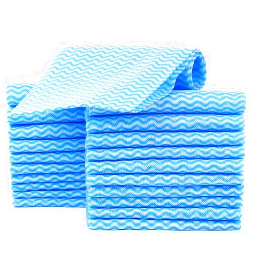 JEBBLAS Reusable Handi Wipes Disposable Cleaning Cloths Dish Towels and Dish Cloths Reusable Towels,Handy Cleaning Wipes, 50 Count/Pack,Blue