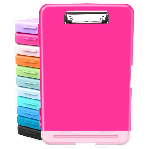 Sooez Clipboards with Storage, High Capacity Clip Boards 8.5x11 with Storage, Heavy Duty Nursing Clipboard Folder, Plastic Clipboard with Pen Holder for Women Teachers Work, School & Office Supplies