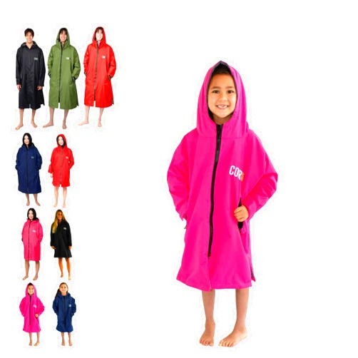 COR Surf Swim Parka for Youth and Adults | Heavy-Duty Weatherproof Swimming Jacket with Size Options for Men, Women and Kids