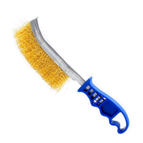 PaWuKi Wire Brushes for Cleaning Rust Removal Heavy Duty Brass Brush Tool 11