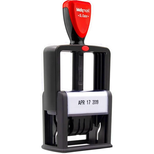 ZIGEL Heavy Duty Style Self Inking Date Stamp, Professional Large Date Size (LD56) - Black Ink
