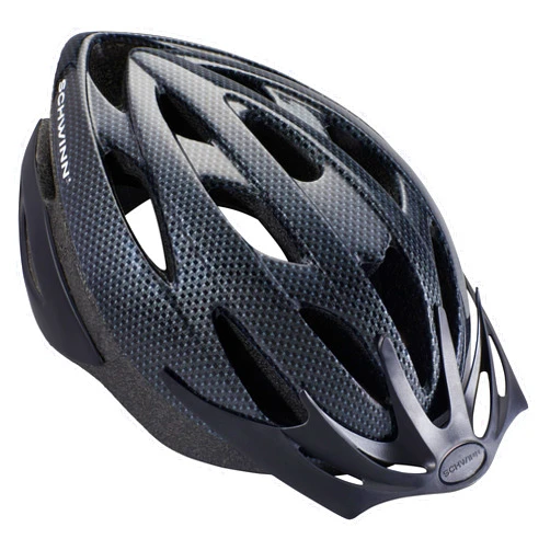 Schwinn Thrasher Helmet for Adults, Size 58-62 cm for Riders Ages 14+, Microshell, Adjustable Dial & Straps, Interior Padding, Air Vents, Lighted or Unlit, Visor, Adult Bike Helmet