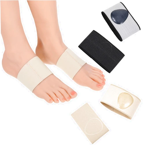 EupHHonycs 2 Pairs Copper Arch Support Sleeves, 3.8 × 2.36 inches Plantar Fasciitis Braces for Foot Care, Plantar Brace Compression Bands for Flat Feet Heel Spurs Feet Care Pain Relief (S)