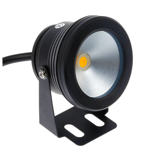 Lemonbest® 10w 12v Black LED Underwater Flood Light for Landscape Fountain Pond Pool, Warm White