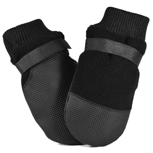 Muttluks, Hott Doggers Dog Boots with Non-Skid Vinyl Soles for Indoor or Outdoor Use - 4 Boots