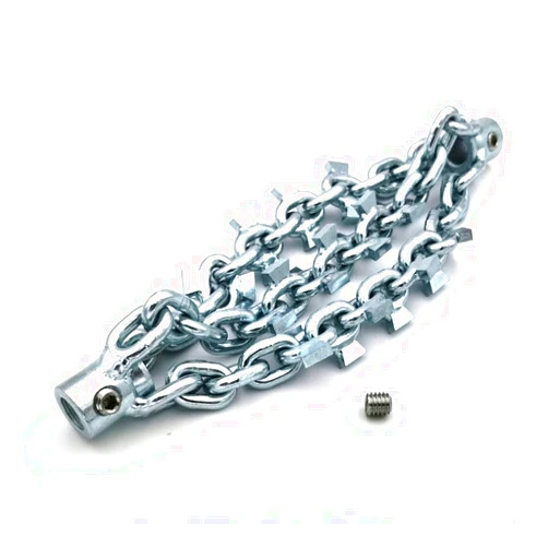 LEADFEN with carbide-tip drain cleaning cutter DN125mm pipe cleaning knocker 8mm flexible push snake cable pipeline dredge tools
