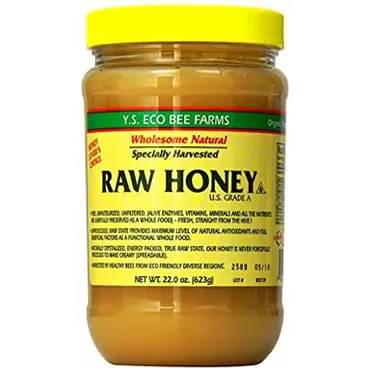 YS Eco Bee Farms RAW HONEY - Raw, Unfiltered, Unpasteurized - Value 3 Pack yVscfwc( 22 Ounce each)