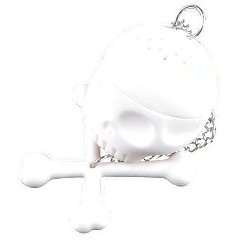 GMBYLBY Silicone Tea Strainer Steepers Infusers Bone Skull Shaped Loose Tea Leaf Infuser Spices Filter Teapot Tool Tea Steepers For Loose Teapot