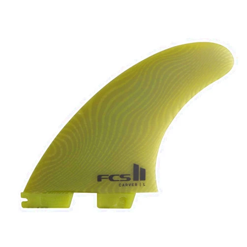 FCS II Carver Neo Glass Eco Tri Fin Set – Beginner to Intermediate Surf Fins for FCS II System, Durable Eco Bio-Resin Construction with Smooth Carving Performance (Medium or Large)