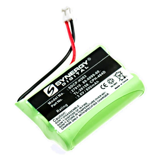 Synergy Digital Cordless Phone Battery, Compatible with AT&T E6012b Cordless Phone, (Ni-MH, 3.6V, 800 mAh) Ultra Hi-Capacity Battery