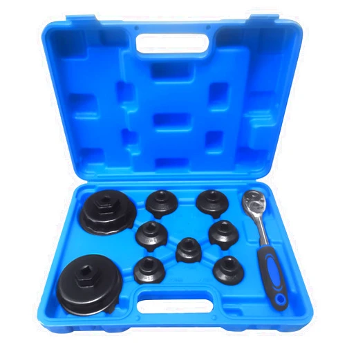 Ibetter 10PCS Oil Filter Wrench Set for Toyota,BMW, Mercedes, VW, Oil Filter Socket Set Includes 24mm,27mm,29mm,30mm,32mm,36mm,38mm, 64mm. Oil Filter Removal Tool for Oil Change
