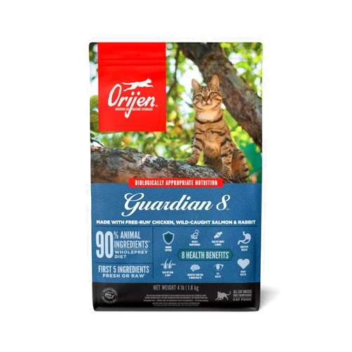 ORIJEN Guardian 8 Grain Free High Protein Premium Dry Cat Food 4lb Bag