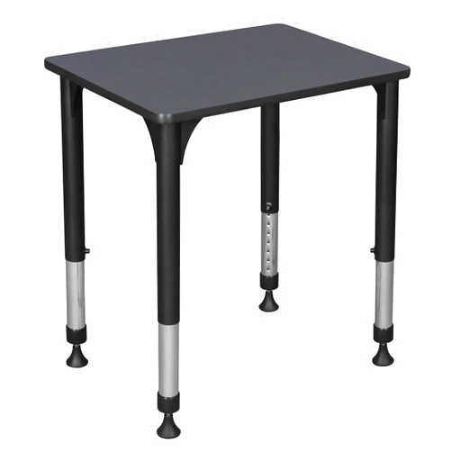 Regency Seating Regency Height Adjustable Rectangular School Student Desk, 18.5