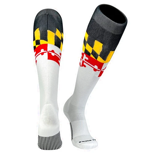 Mk Socks Maryland Flag Knee High Long Baseball Football Socks