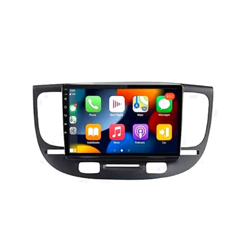 Kxowkdbx 9-Inch Touchscreen Car Stereo for Kia Rio 2 Pride (2006-2011) - GPS Navigation, CarPlay, Android Auto, Multimedia Player with Backup Camera (Black, 2+64G)
