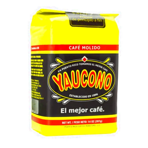 Yaucono Ground Coffee Bagged, Arabica Medium Roast, 14 Ounce (Pack of 1)