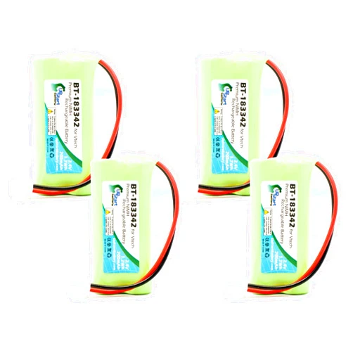 Upstart Battery 4 Pack - Replacement for VTech CS6328 Battery - Compatible with VTech Cordless Phone Battery (700mAh 2.4V NI-MH)