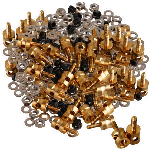 Mxfans 200Pcs 2mm Diameter RC Adjustable Pushrod Connector Linkage Stoppers for RC Airplane Helicopter Model