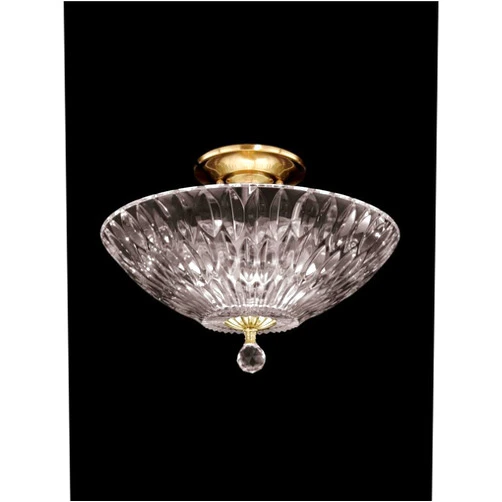 Dale Tiffany GH60718PB Lightwater Semi Flush Mount Light Fixture, Polished Brass
