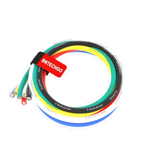 BNTECHGO 10 Gauge Silicone Wire Kit 6 Color Each 3 ft Flexible 10 AWG Stranded Tinned Copper Wire