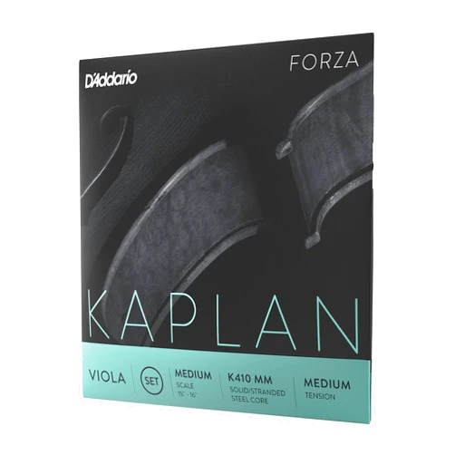 D'Addario Kaplan Forza Viola Strings - Full Set - K410 MM - Viola Strings - Medium Scale, Medium Tension
