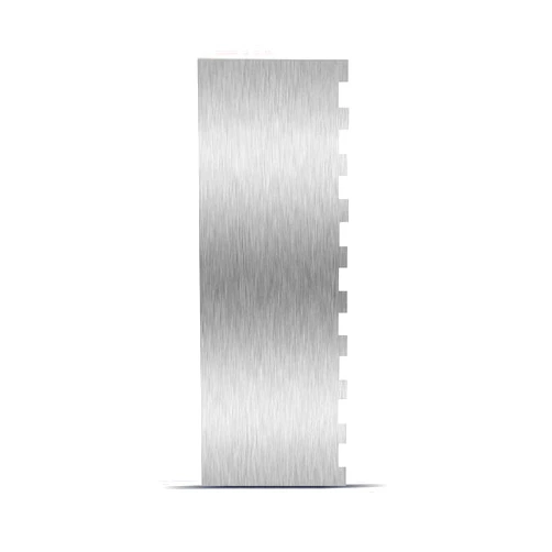 Abvsdu 9 Inch Stainless Steel Cake Scraper, Cream Cake Scraper Sided Patterned Edge Stripe Edge Smoother Scraper Cake Smoother Frosting Scraper Cake Decorating Comb for Mousse Butter Cream