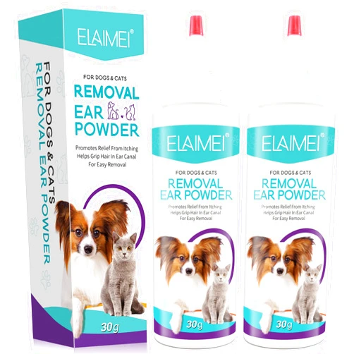 ZIXAOK Dog Ear Cleaner - Removal Ear Powder for Pets,Dog Ear Infection Treatment,Supports Infection Prone Ears, Ear Odor in Pets (2PC Ear Powder)