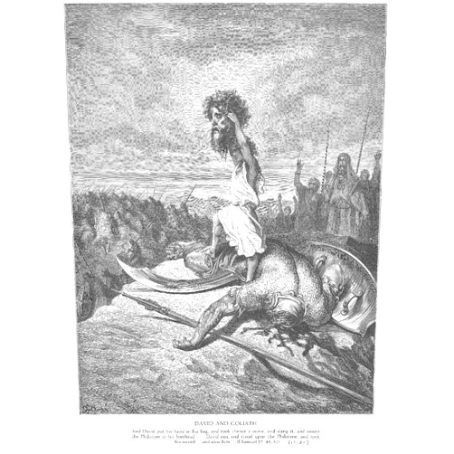 Generic David Slays Goliath by Gustave Dore