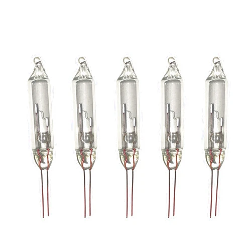 612 Vermont 2.5V Clear Mini Christmas Replacement Bulbs for Christmas Trees and Incandescent String Lights, Pinched Base, 50 Count (0.50 Watt, 200 mA)