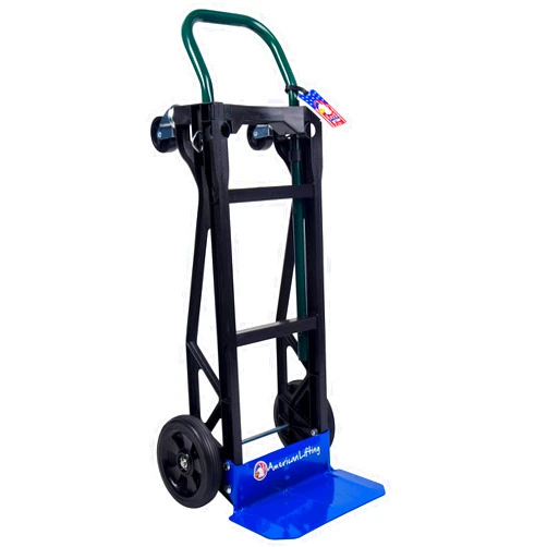 American Lifting 400 lb Capacity Ultra Lightweight Super Strong Nylon Convertible Hand Truck & Dolly