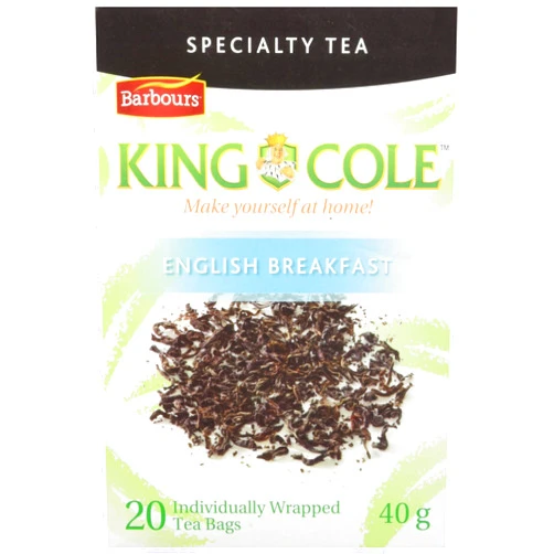 King Cole Tea English Breakfast Tea, 20 Count (Imported from Canada)