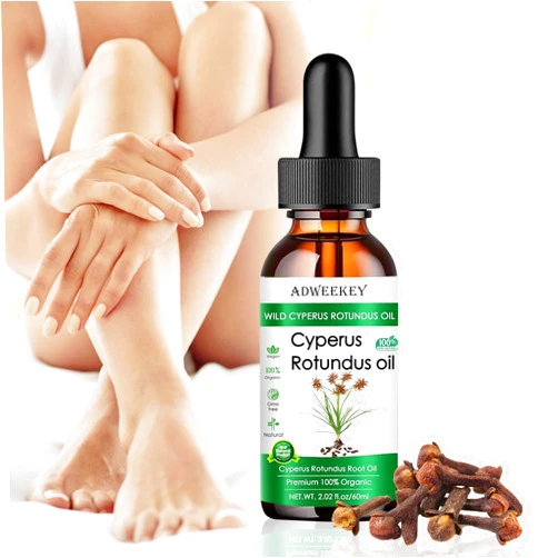 LBXX NEW Cyperus Rotundus Oil - 100% Cyprus Oil Natural Nut Grass Oil for Reducing Body Hair Growth, Smooth Skin & Hair Removal, Moisturizing & Soothing, Ideal for All Skin Types (1PCS)