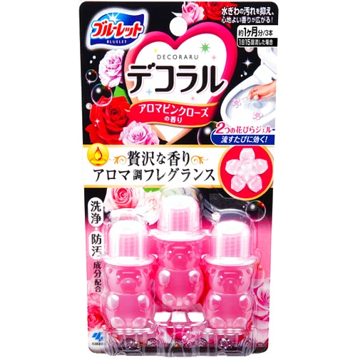 Blue Rhett Bluelet Decoraru Air Freshener Aroma Pink Rose Scent for Toilet (Japan Import)