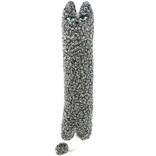 TTcat Catnip Silvervine Matatabi Pillow for Cats & Kittens,Cat Kicker Toy,Large Size Cat Pillow Soothing Plush Cat Toy(Grey).