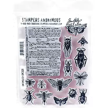 Tim Holtz Cling Mounted Stamps: Entomology - ,Multicolor