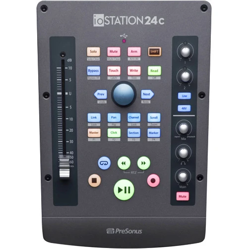 PreSonus ioStation 24c 2x2, 192 kHz, USB Audio Interface and Production Controller with Studio One Artist and Ableton Live Lite DAW Recording Software
