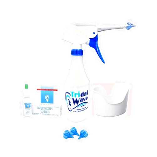 Tridal Wave Ear Washer System - Home Solution for Safely Removing Built-Up Earwax and Preventing Future Earwax Buildup - Made by Tridal Wave (Tridal Wave XL Kit)