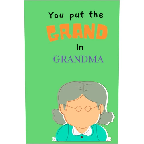 R&B Preent YOU PUT THE GRAND IN GRANDMA: A Gratitude Journal For GrandMa To Share Her Life and Love (Hear Your Story