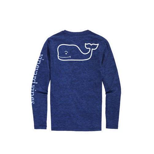 vineyard vines Men's Long Sleeve Whale Harbor Tee