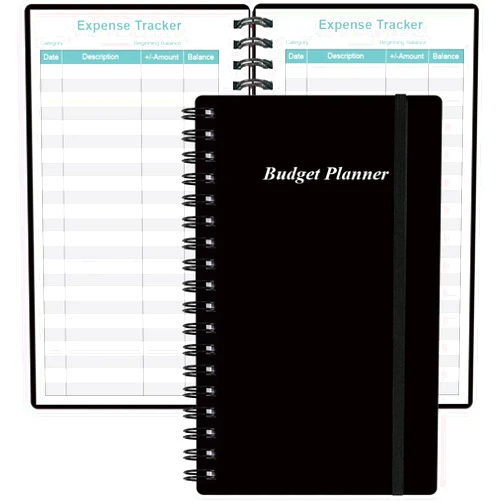 Heveboik Budget Planner - A6 Expense Budget Tracker, Budget Book for Ledger Book, Money Organizer for Wallet, 3.75