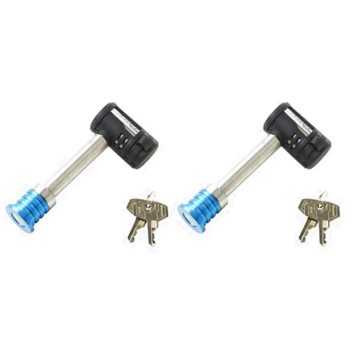 Master Lock 1480DAT Stainless Steel Receiver Lock for 5/8 in. Receiver Hole,Silver (Pack of 2)