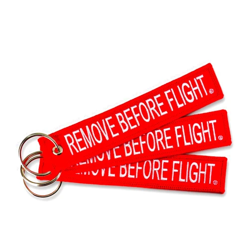 Apex Imports AIXEPA 3x Remove Before Flight Red/White Key Chain 5.5