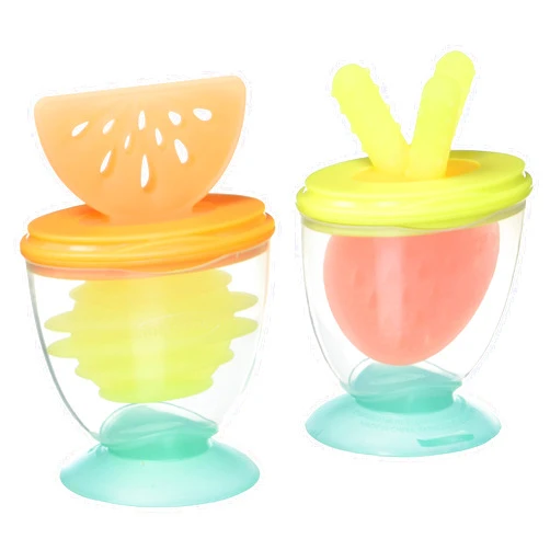 Infantino 3-in-1 Teethe, Taste & Take-Along Teethers - Combo Strawberry & Orange - BPA-Free - Soothe Sore Gums - for Infants 3M+