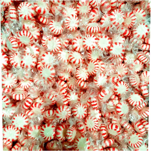 Sweetsome Brachs Star Brites Peppermint Starlight Mints Hard Candy - Individually Wrapped - Bulk Pack (Peppermint, 2 Pound)